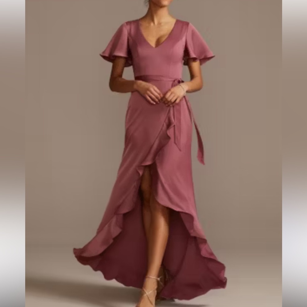 David’s Bridal Dark Mauve/Rose Bridesmaid Dress